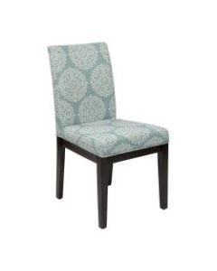 Ave Six Dakota Parsons Chair, Gabrielle Sky/Dark Brown