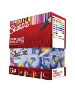 Sharpie 72-Piece Ultimate Pack, Fine/Ultra Fine Point, Assorted Colors
