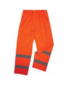 Ergodyne Glowear 8916 Class E Lightweight Hi-Vis Rain Pants, 5X, Orange