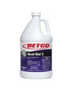 Betco Quat-Stat 5 Disinfectant, Lavender, 140 Oz Bottle, Case Of 4