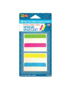 Redi-Tag Removable Index Tabs, Assorted Colors, 2in x 11/16in, Pack Of 48