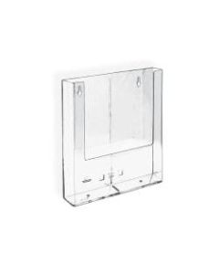 Azar Displays Wall-Mount Brochure Holders, Trifold, 1 Pocket, 6 1/4inH x 4inW x 1 1/2inD, Pack Of 10