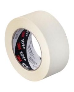 3M 101+ Masking Tape, 3in Core, 2in x 180ft, Tan, Case Of 12