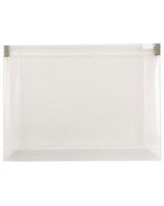 JAM Paper Plastic Envelopes, 4 1/2in x 6 1/2in, Clear, Pack Of 12