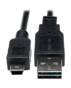 Tripp Lite 6in USB 2.0 High Speed Cable Reversible A to 5Pin Mini B M/M - (Reversible A to 5Pin Mini B M/M) 6-in.