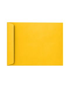 LUX Open-End 9in x 12in Envelopes, Peel & Press Closure, Sunflower Yellow, Pack Of 250