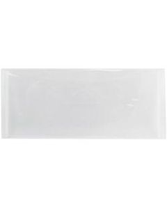 JAM Paper #10 Plastic Business Envelopes, Tuck Flap Closure, Clear, Pack Of 12