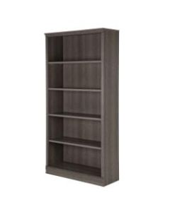 South Shore Morgan 5-Shelf Bookcase, Gray Maple