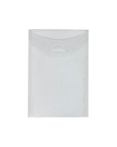JAM Paper Plastic Envelopes, 4 1/8in x 6in, Clear, Pack Of 12