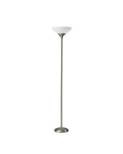 Adesso Glenn 300W Torchiere, 71inH, Brushed Steel Base