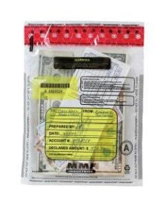 MMF Clear Tamper-Evident Deposit Bags - 12in Width x 16in Length - Clear - Plastic - 100/Box - Deposit