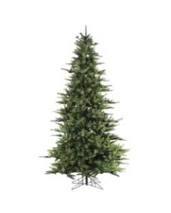 Fraser Hill Farm 7 1/2ft Southern Peace Pine Artificial Christmas Tree, Green/Black