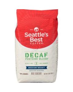 Seattles Best Coffee Ground Coffee, Level 3, Decaffeinated, Medium Roast, Portside Blend, 12 Oz Per Bag