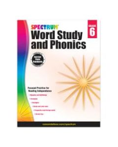 Carson-Dellosa Spectrum Word Study And Phonics Workbook, Grade 6