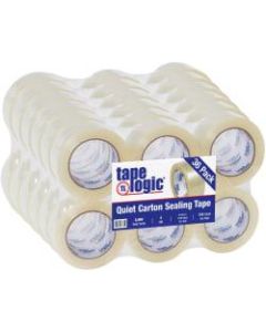 Tape Logic Quiet Carton Sealing Tape, 2.0 Mil, 2in x 110 yds., Clear, Case of 36