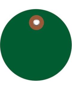 Office Depot Brand Plastic Circle Tags, 3in, Green, Pack Of 100
