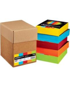 Wausau Astrobrights Inkjet/Laser Color Paper, Letter Size (8 1/2in x 11in), 24 Lb, Assorted Colors, Ream Of 2,500 Sheets