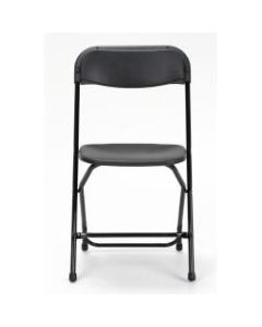 Cosco Classic Collection Resin Folding Chair, Black, Pack Of 8