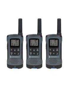 Motorola Talkabout T200 Two-Way Radio 3-pack, Dark Gray