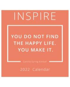 TF Publishing Inspirational Wall Calendar, 12in x 12in, Inspire, January To December 2022