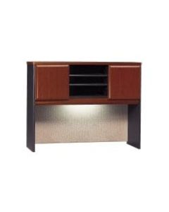 Bush Business Furniture Office Advantage Hutch 48inW, Hansen Cherry/Galaxy, Standard Delivery