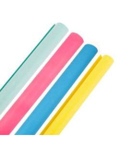 JAM Paper Wrapping Paper, Matte, 25 Sq Ft, Assortment, Pack of 4 Rolls