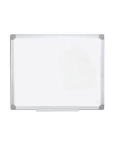 MasterVision Earth Platinum Pure White Magnetic Dry-Erase Whiteboard, 24in x 36in, 57% Recycled, Aluminum Frame With Silver Finish