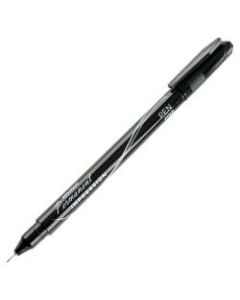 SKILCRAFT Permanent Impression Pens, Fine Point, 0.8 mm, Black Barrel, Black Ink, Pack Of 12