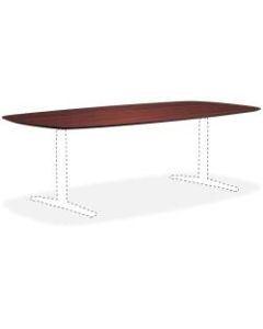 Lorell Knife Edge Rectangular Conference Table Top, 8ftW, Mahogany
