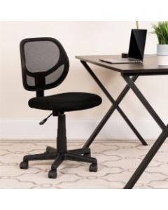 Flash Furniture Mesh Low-Back Swivel Task Chair, Black