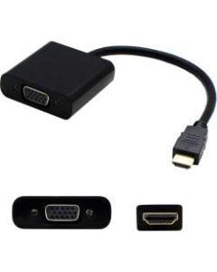 AddOn 8in HDMI Male to VGA Female Black Active Adapter Cable - 100% compatible and guaranteed to work