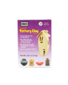 Amaco Moist Pottery Clay, 5 Lb, Gray