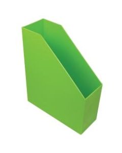 Romanoff Magazine Files, 9 1/2inH x 3 1/2inW x 11 1/2inD, Lime Green, Pre-K - Grade 8, Pack Of 3