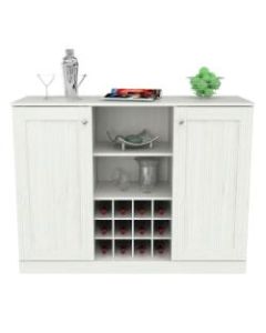 Inval Shaker-Style 48inW 2-Door Buffet Cabinet, Washed Oak