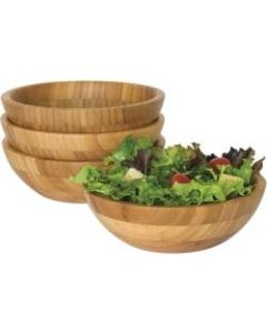 Lipper Bamboo Small Salad Bowls, 4-Piece Set - - Bamboo Bowl - 4 Piece(s) Pieces per Serving(s) Carton
