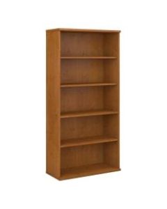 Bush Business Furniture Components 5 Shelf Bookcase, 36inW, Natural Cherry, Standard Delivery