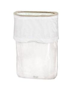 Amscan Pop-Up Plastic Trash Fling Bins, 13 Gallons, Frosty White, Pack Of 3 Bins