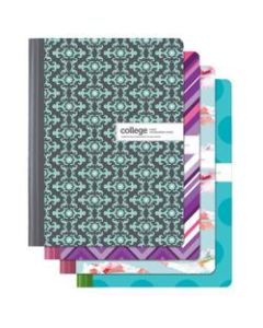 Office Depot Brand Fashion Composition Notebook, 7 1/2in x 9 3/4in, 1 Subject, College Ruled, 80 Sheets, Assorted Designs (No Design Choice)
