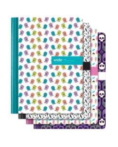 Office Depot Brand Fashion Composition Notebook, 7 1/2in x 9 3/4in, 1 Subject, Wide Ruled, 80 Sheets, Assorted Designs (No Design Choice)