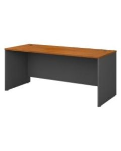 Bush Business Furniture Components Office Desk 72inW x 30inD, Natural Cherry/Graphite Gray, Standard Delivery