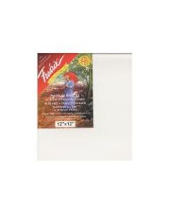 Fredrix Red Label Stretched Cotton Canvases, 12in x 12in x 11/16in, Pack Of 2