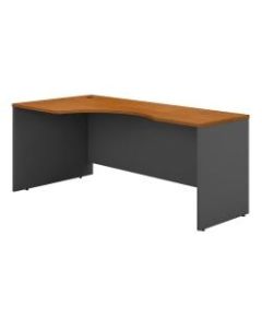 Bush Business Furniture Components Corner Desk Left Handed 72inW, Natural Cherry/Graphite Gray, Standard Delivery