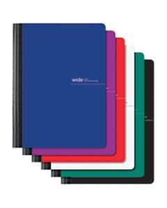 Office Depot Brand Composition Book, 7 1/4in x 9 3/4, 1 Subject, Wide Ruled, 160 Pages (80 Sheets), Assorted Colors