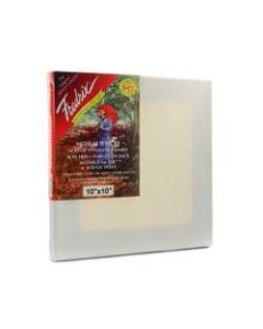 Fredrix Red Label Stretched Cotton Canvases, 10in x 10in x 11/16in, Pack Of 3