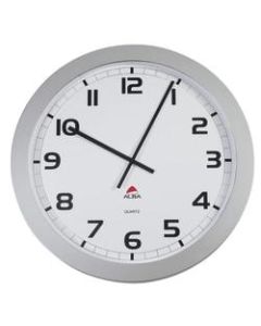 Alba Giant Round Wall Clock, 23 5/8in Diameter, Gray
