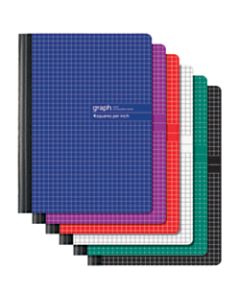 Office Depot Brand Composition Book, 7 1/4in x 9 3/4, 1 Subject, Quadrille Ruled, 80 Sheets, Assorted Colors