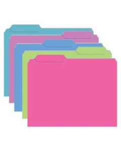 Top Notch Teacher Products File Folders, 9 1/2in x 11 3/4in, Galactic Colors, 4 Packs Of 10