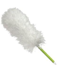 Microfiber Technologies Microfiber Hand Duster - 16in Overall Length - 1 Each - Green, White