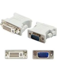 AddOn VGA Male to DVI-I Female White Adapter - 100% compatible and guaranteed to work