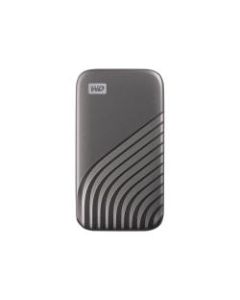 WD My Passport SSD WDBAGF0020BGY - Solid state drive - encrypted - 2 TB - external (portable) - USB 3.2 Gen 2 (USB-C connector) - 256-bit AES - space gray